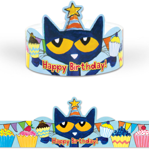Pete the Cat Happy Birthday Crown