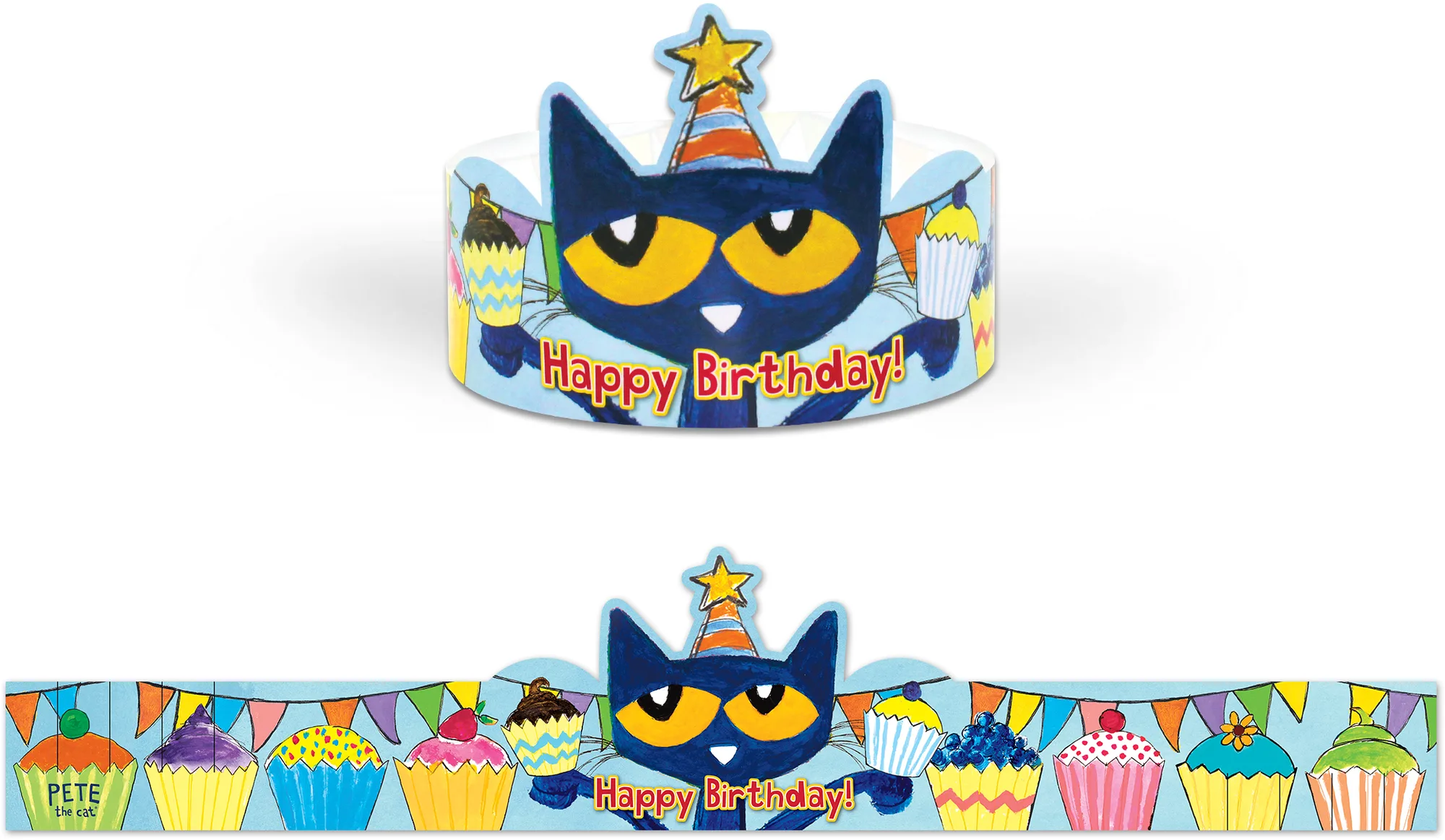 Pete the Cat Happy Birthday Crown