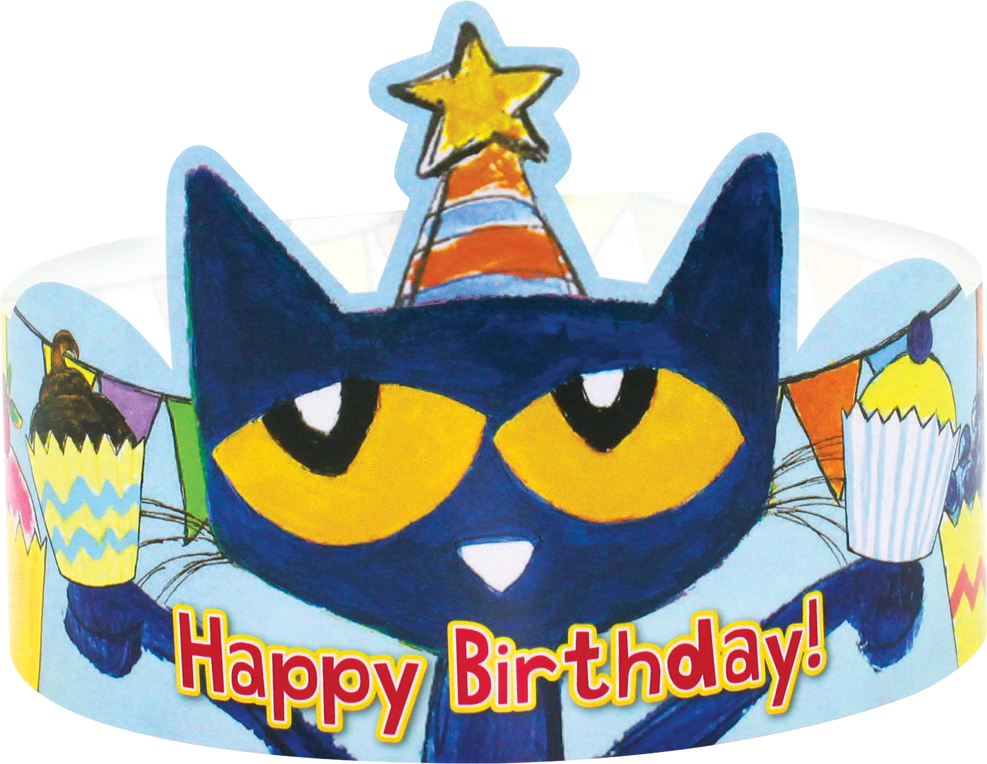 Pete the Cat Happy Birthday Crown - Image 2