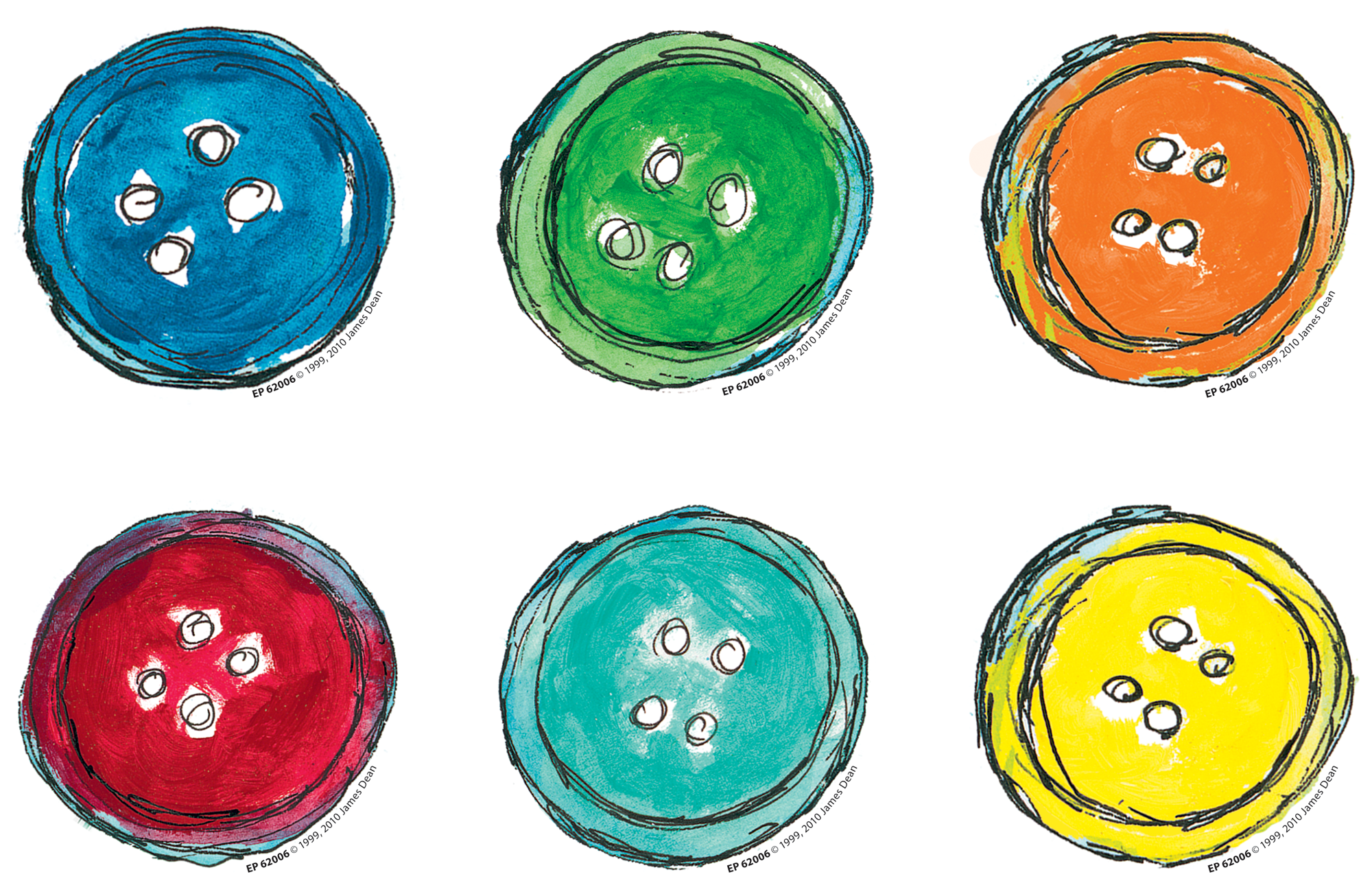 Pete the Cat Groovy Buttons Mini Accent