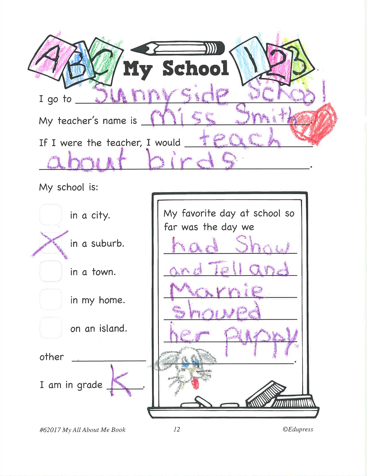 My Own Books: My All About Me Book Grades 1 - Image 2