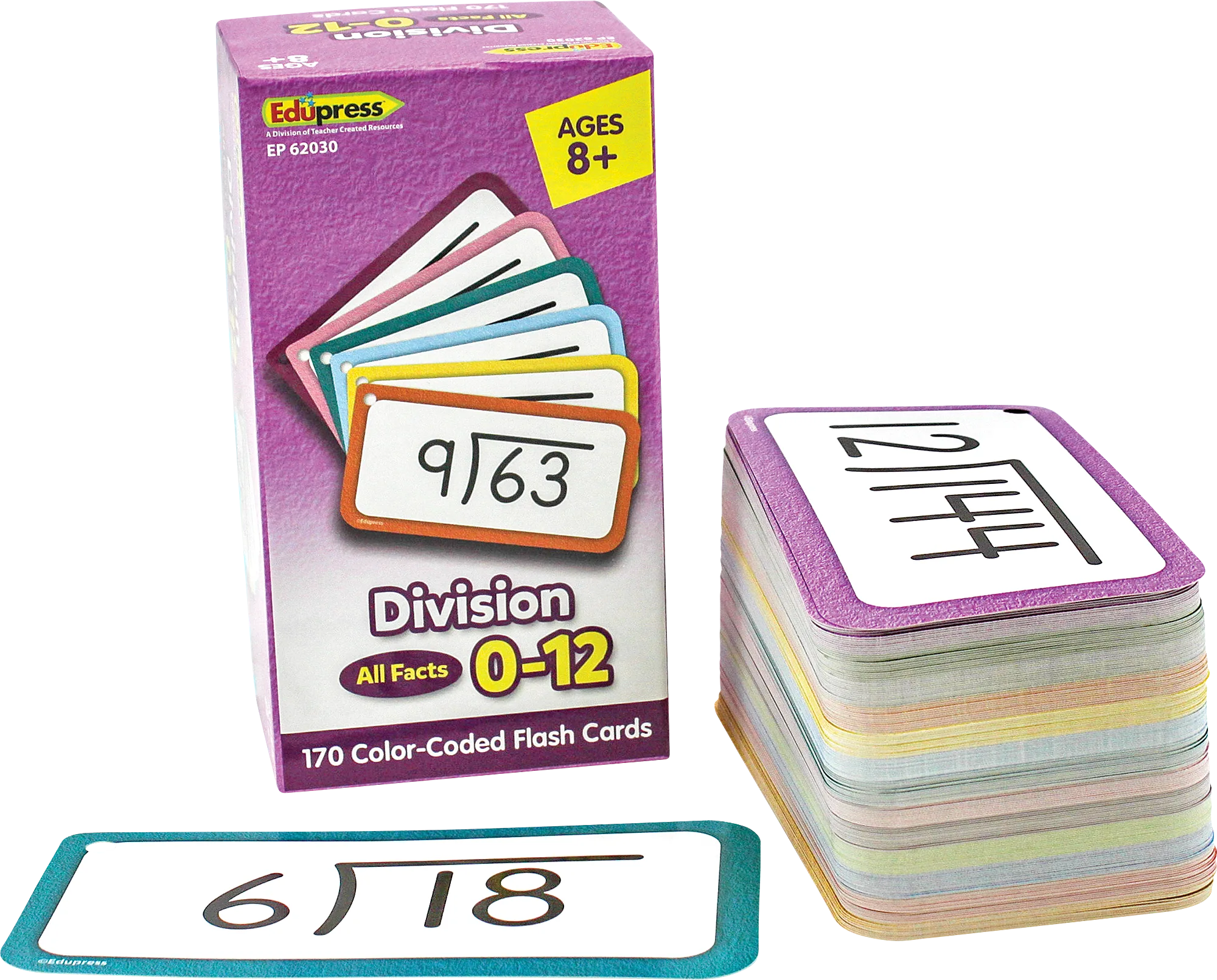 Division Flash Cards - All Facts 0-12