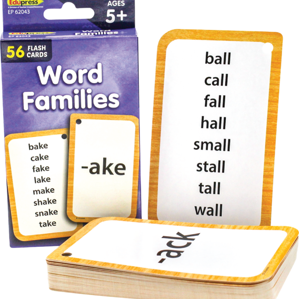 Word Families Flash Cards