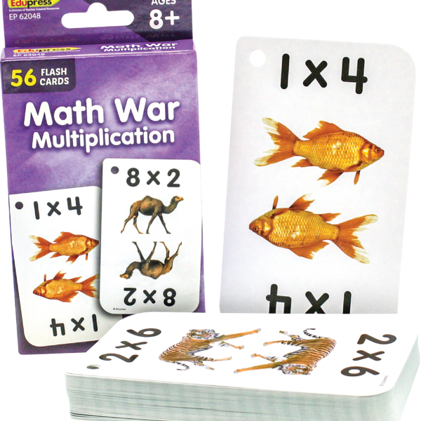 Math War Multiplication Flash Cards