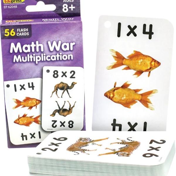 Math War Multiplication Flash Cards