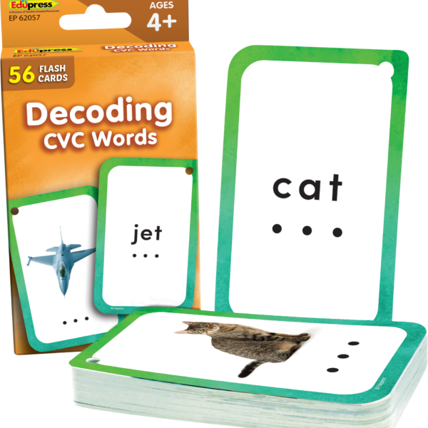 Decoding CVC Words Flash Cards