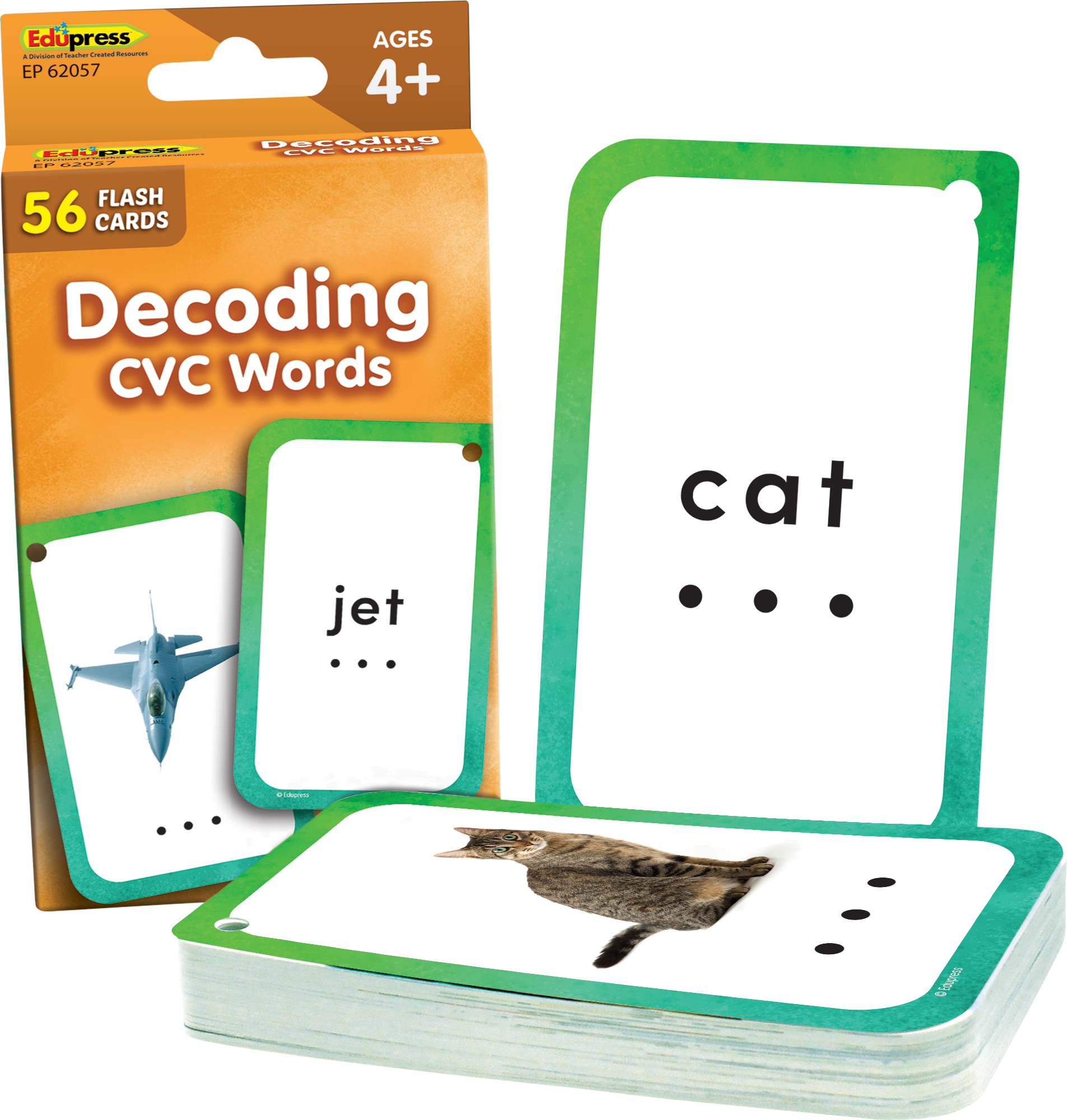 Decoding CVC Words Flash Cards