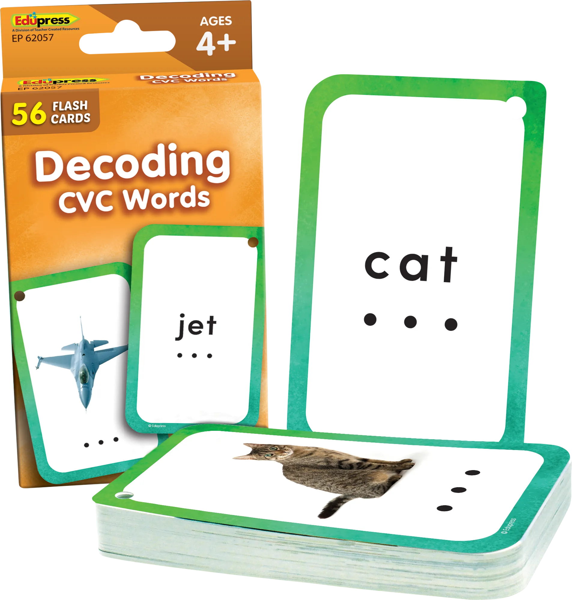 Decoding CVC Words Flash Cards