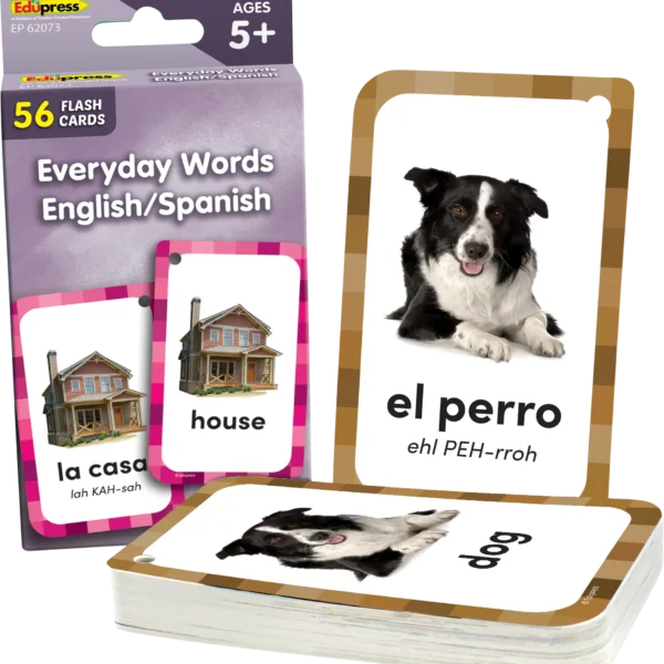 Everyday Words English/Spanish Flash Cards