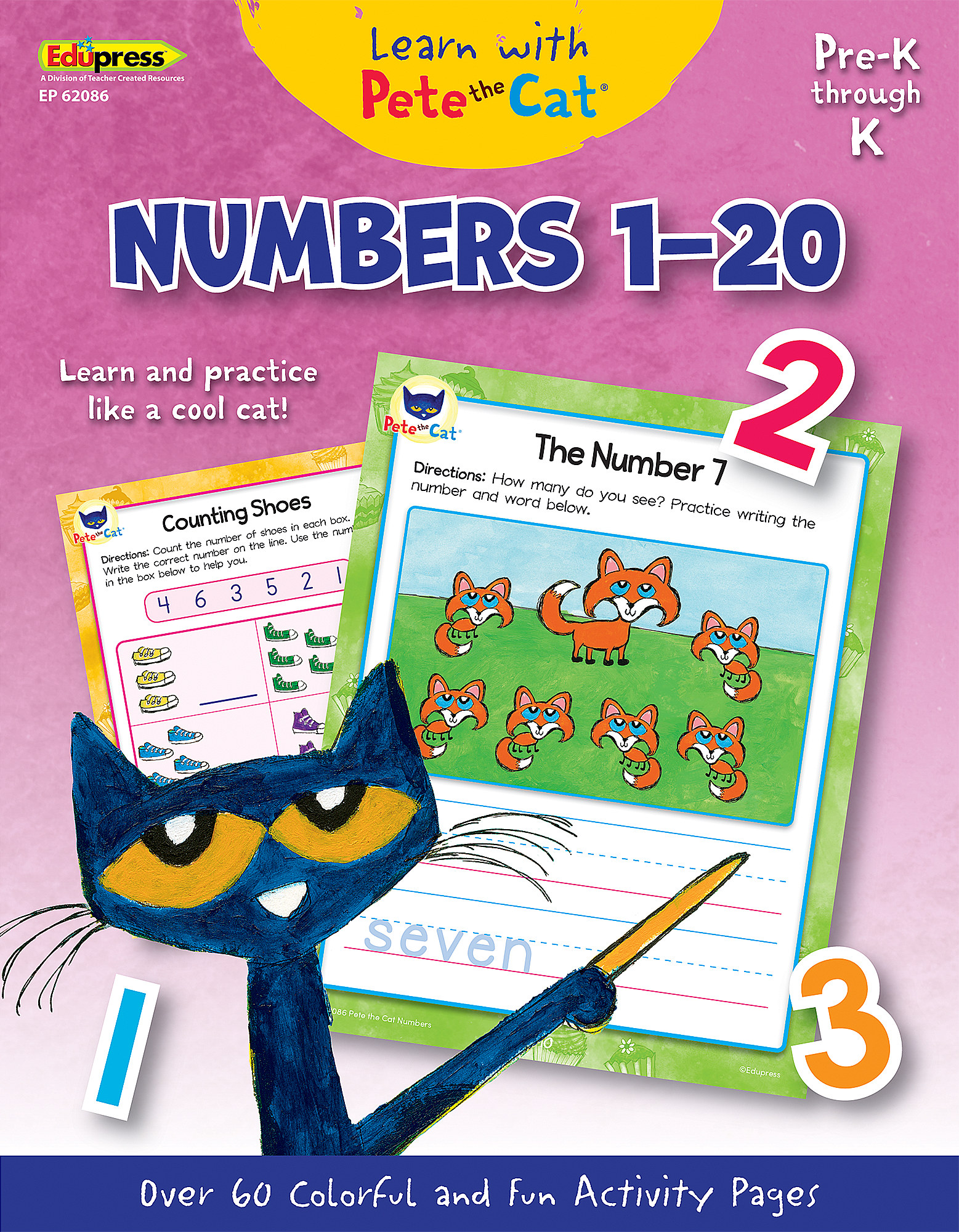 Learn with Pete the Cat: Numbers 1-20