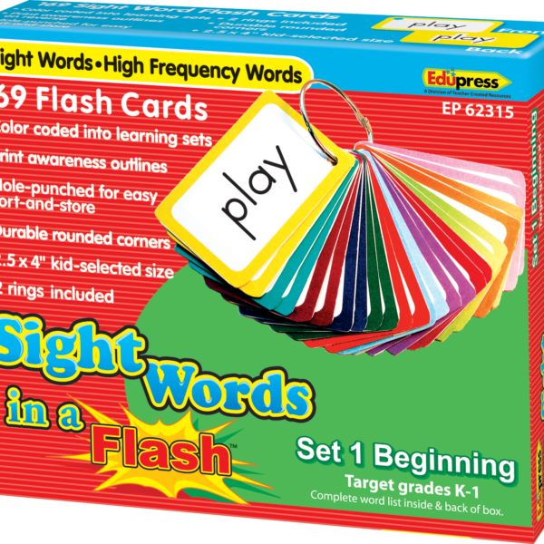 Sight Words in a Flash Cards (Gr. K-1)