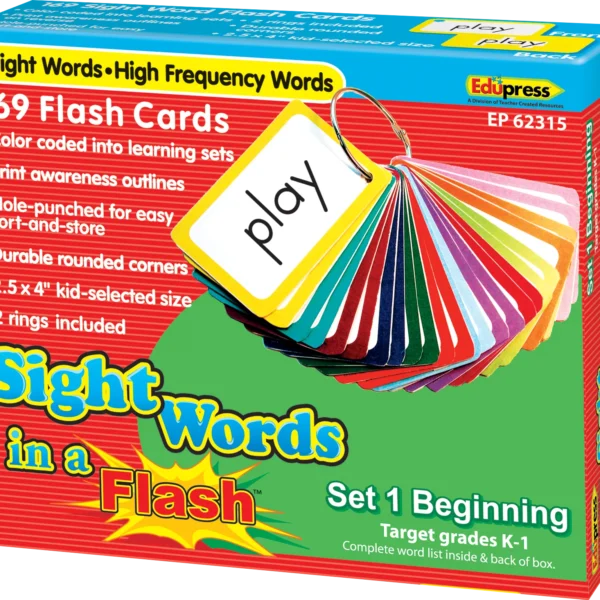 Sight Words in a Flash Cards (Gr. K-1)