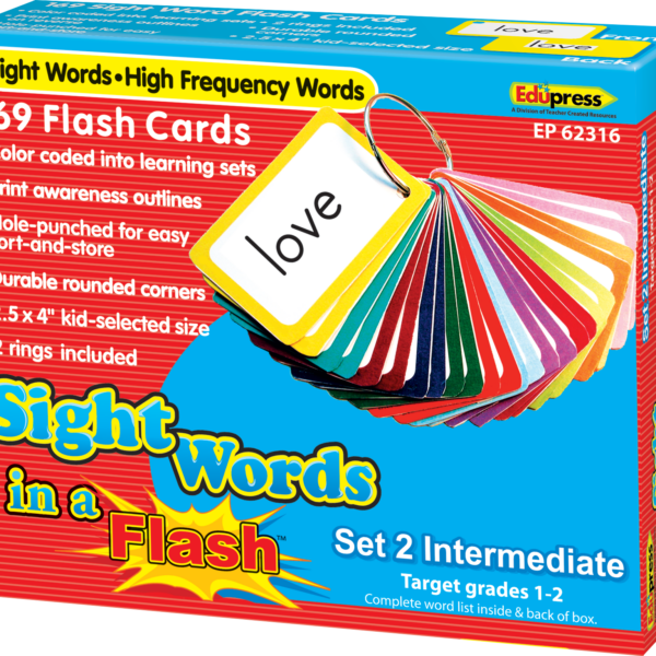 Sight Words in a Flash Cards (Gr. 1-2)