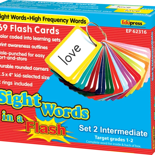 Sight Words in a Flash Cards (Gr. 1-2)