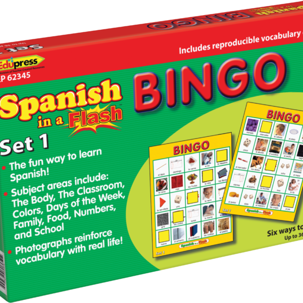 Spanish in a Flash Bingo Ga