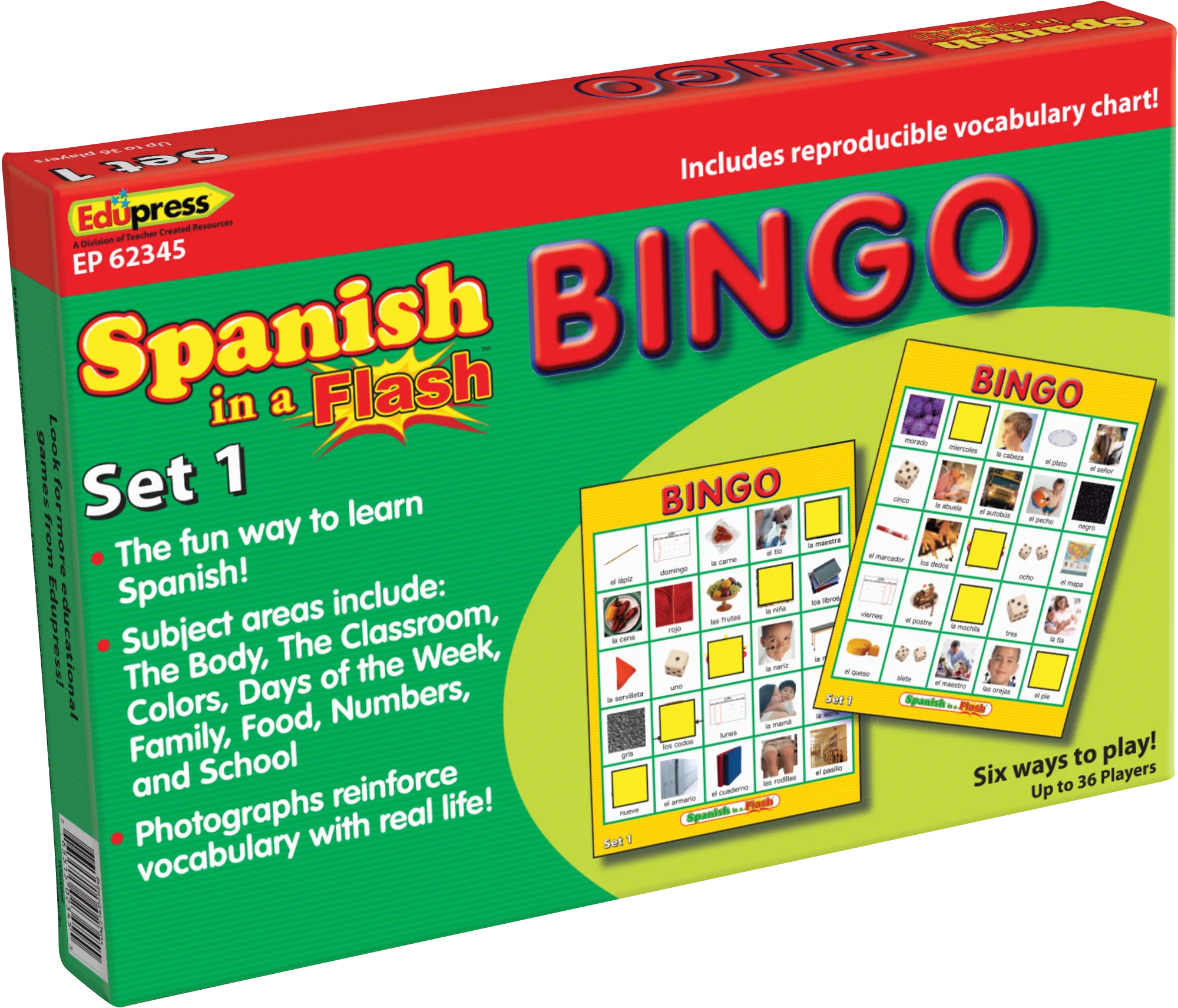 Spanish in a Flash Bingo Ga
