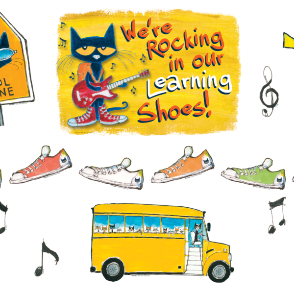 Pete the Cat We're Rocking in Our Learning Shoes Bulletin Bo
