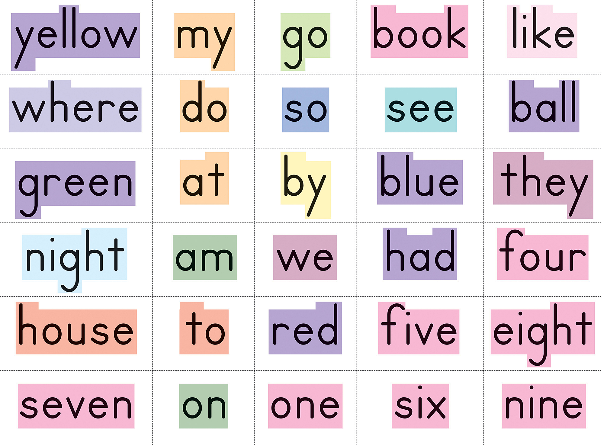 Sight Words in a Flash Word Walls (Gr. K-1)