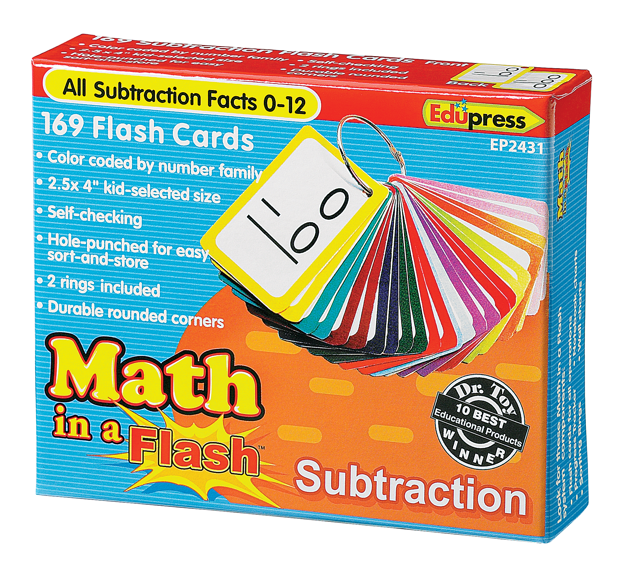 Math in a Flash Cards: Subtracti