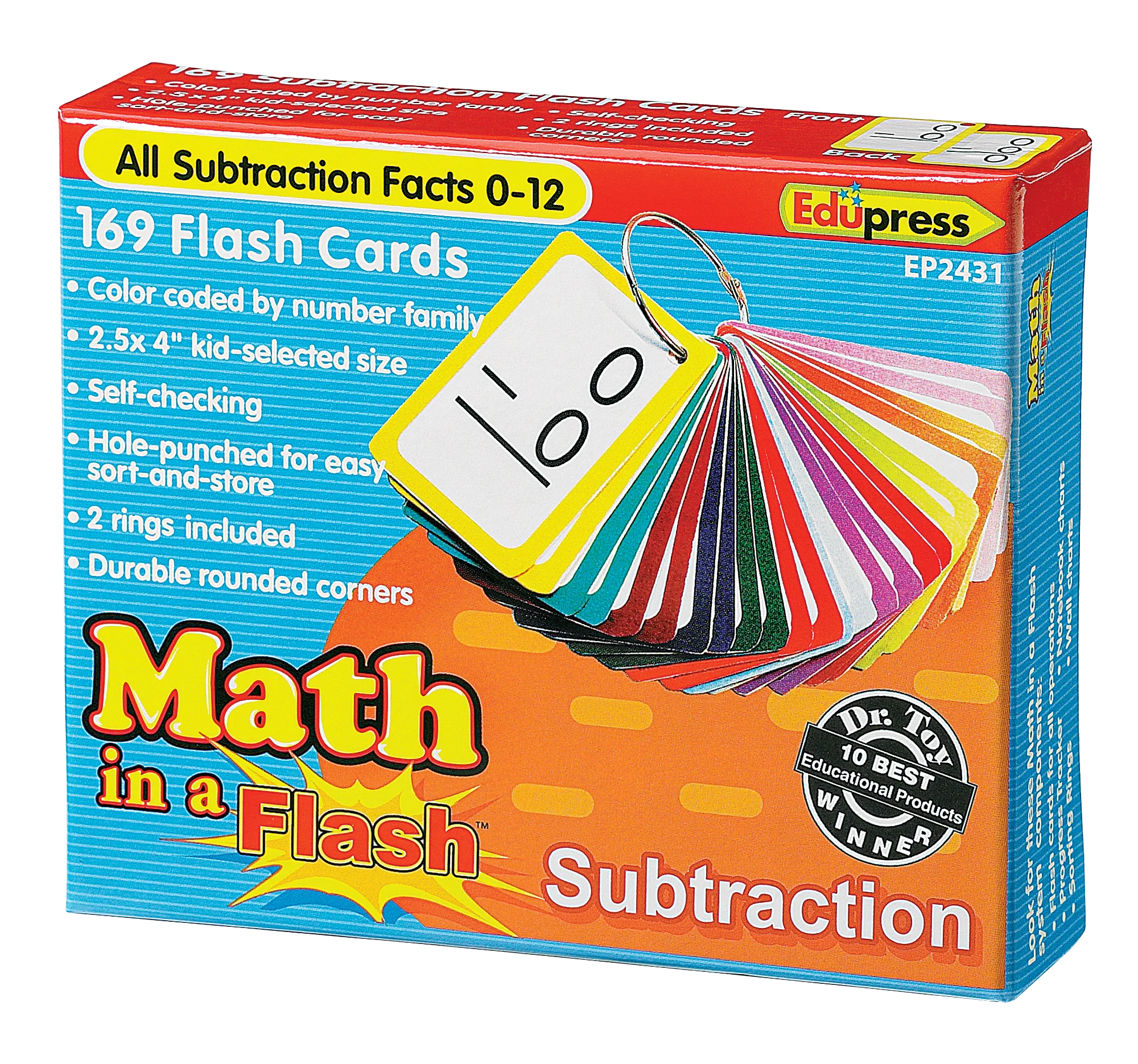 Math in a Flash Cards: Subtracti