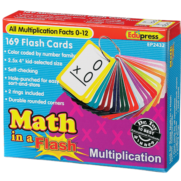 Math in a Flash Cards: Multiplicati