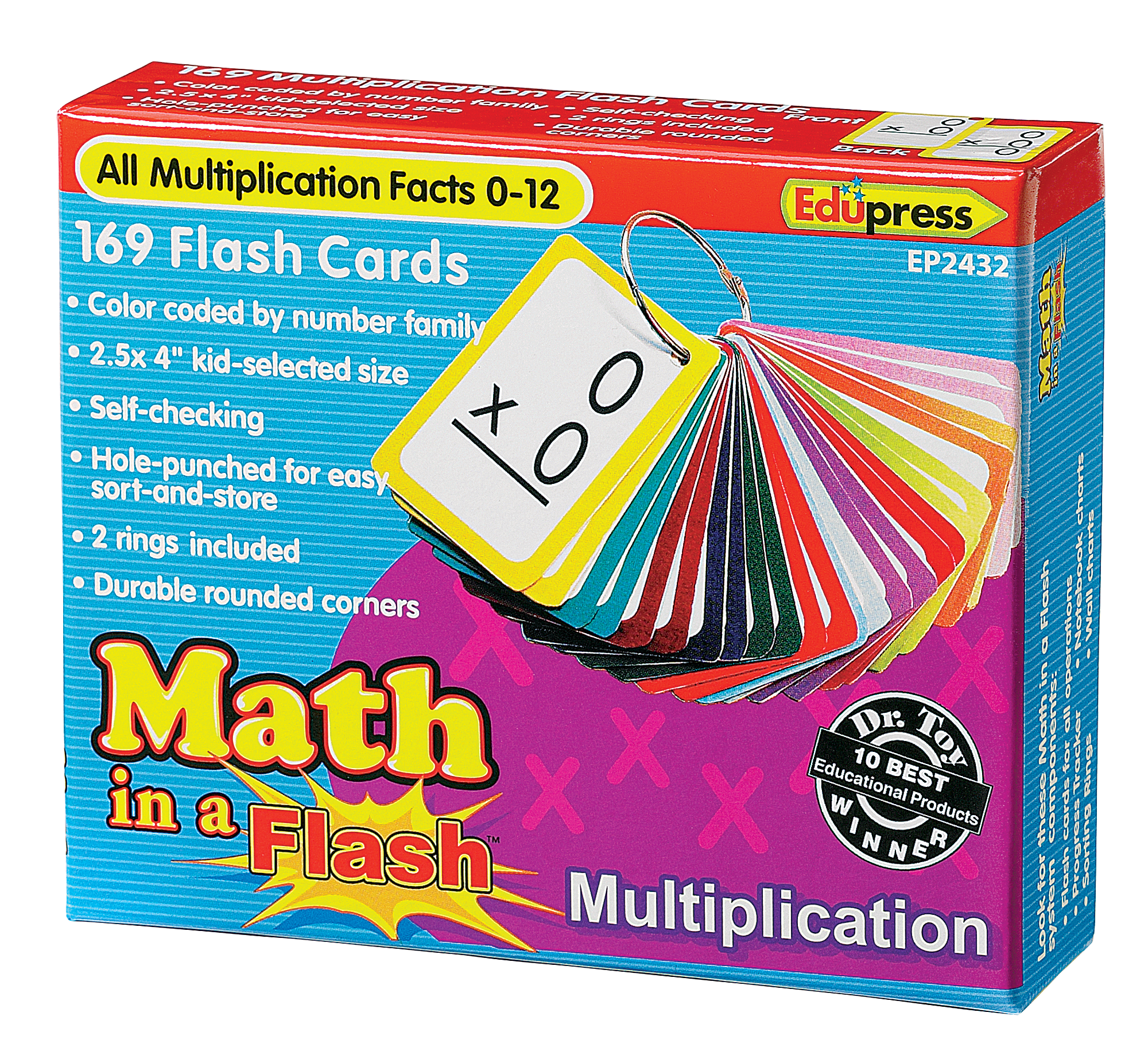 Math in a Flash Cards: Multiplicati