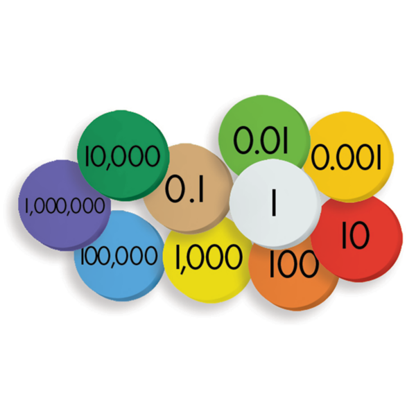 Sensational Math Place Value Discs: 10-Value Decimals to Whole Numbe