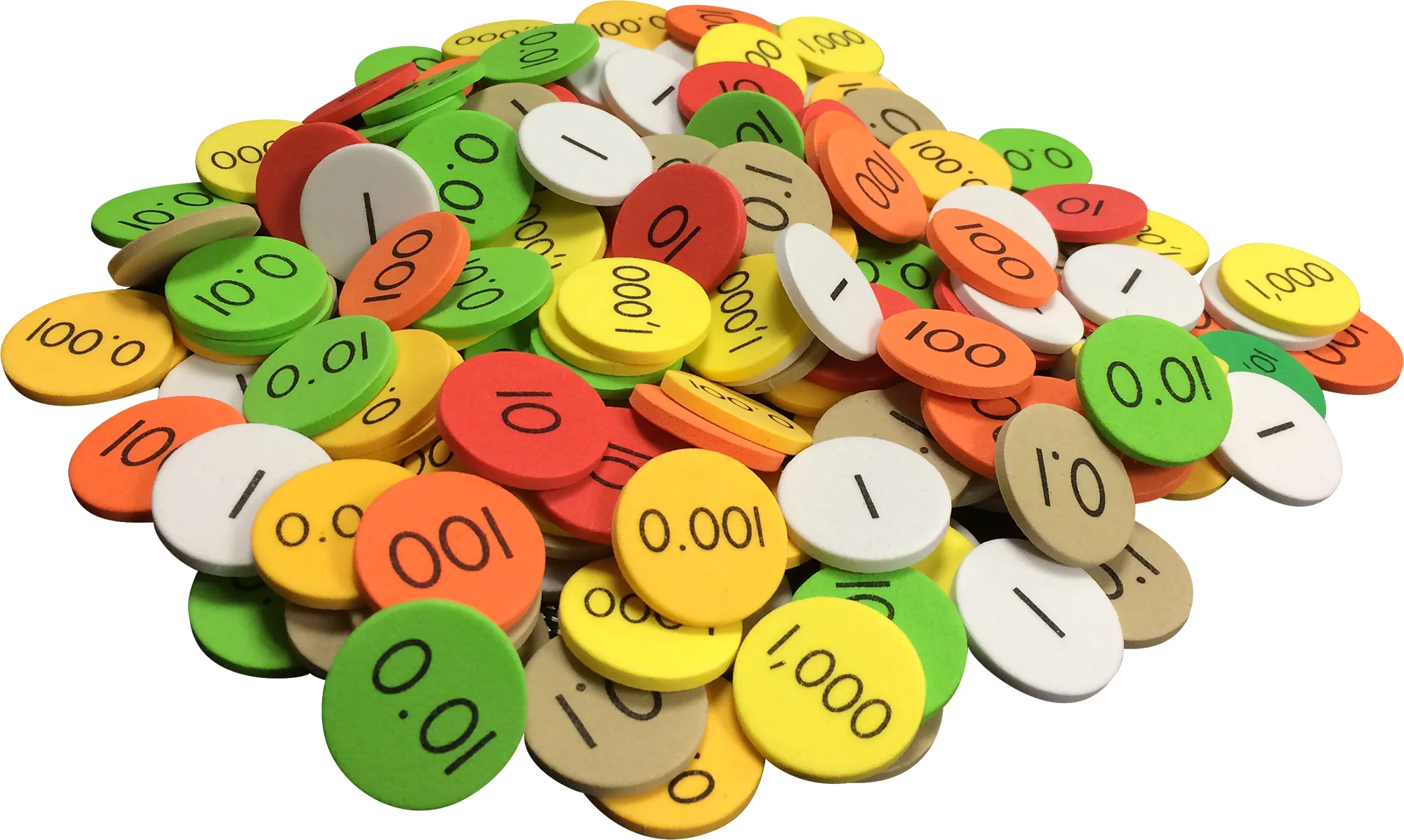 Sensational Math Place Value Discs: 7-Value Decimals to Whole Numbers (12-Pac - Image 2