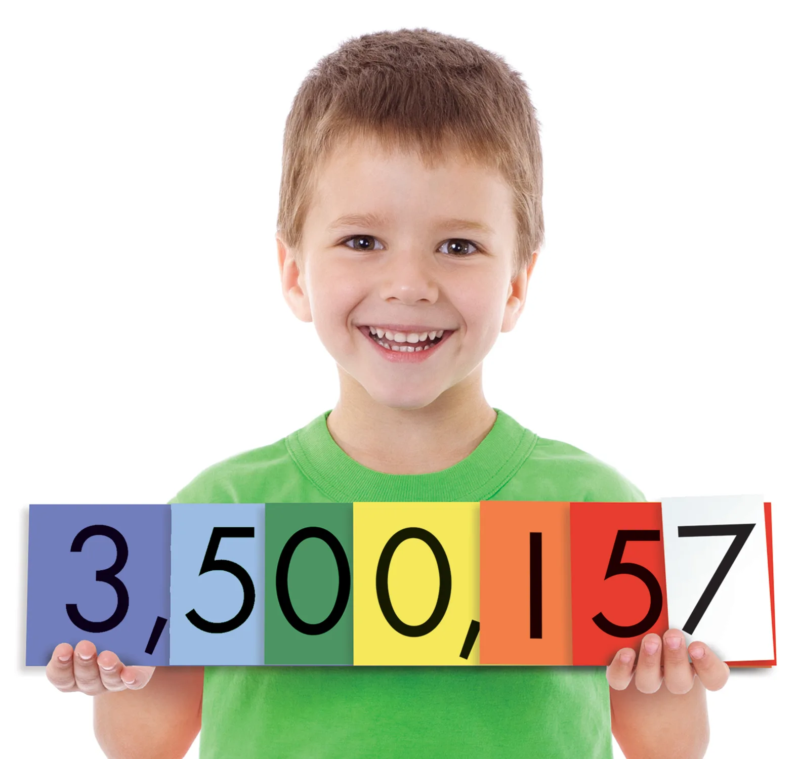 Sensational Math Place Value Cards: 7-Value Whole Numbers (12-Pac - Image 2