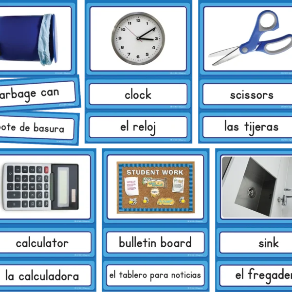 Spanish/English Classroom Labels Accents