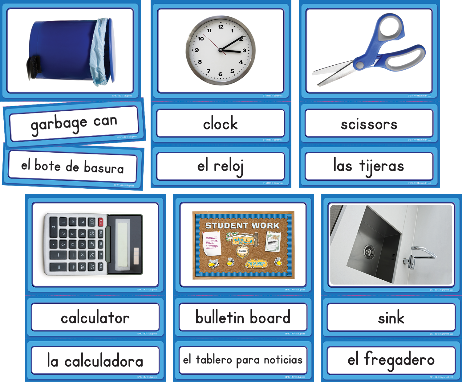 Spanish/English Classroom Labels Accents