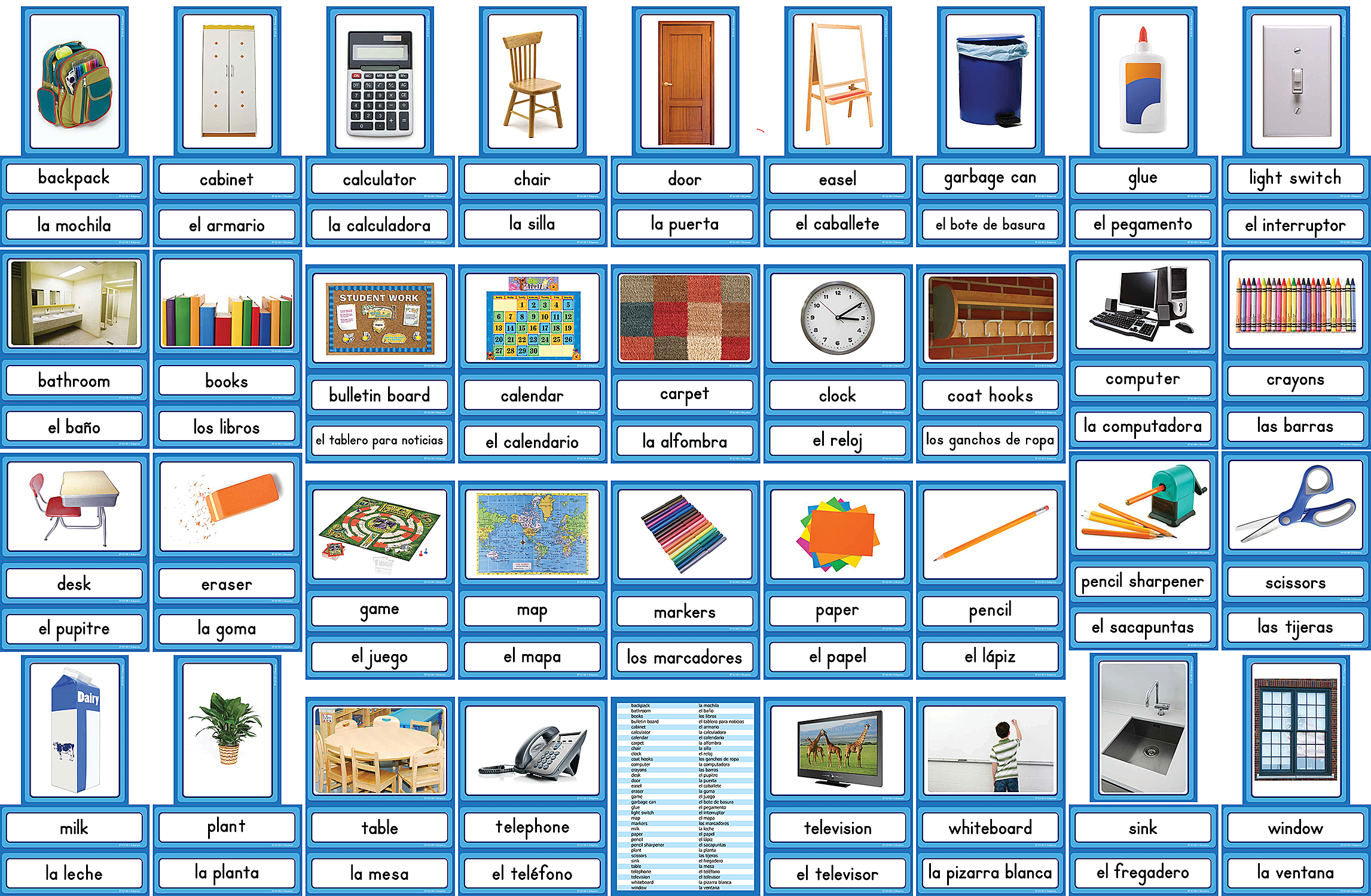 Spanish/English Classroom Labels Accents - Image 2