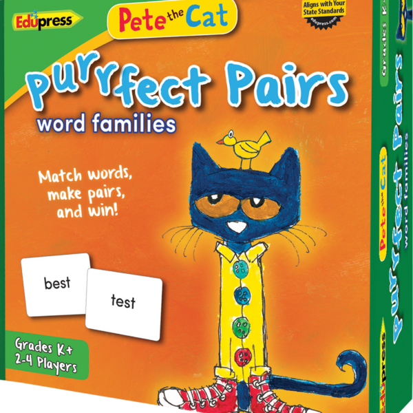 Pete the Cat Purrfect Pairs Game: Word Familie