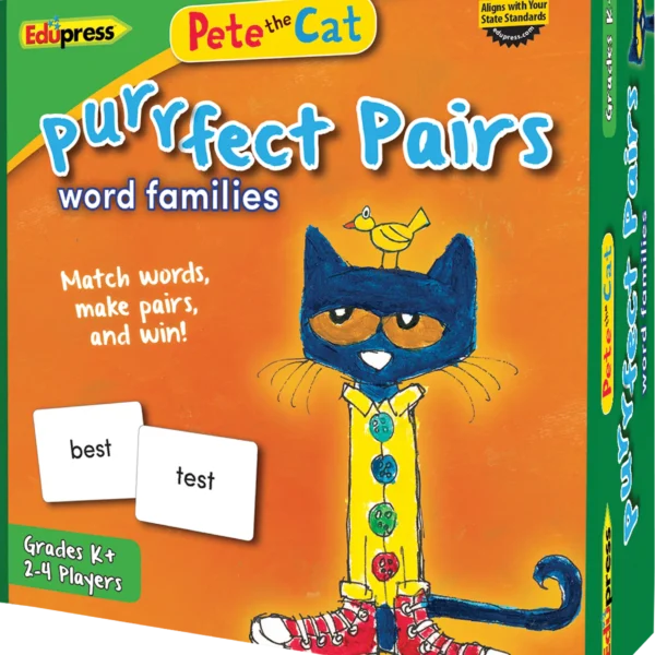 Pete the Cat Purrfect Pairs Game: Word Familie