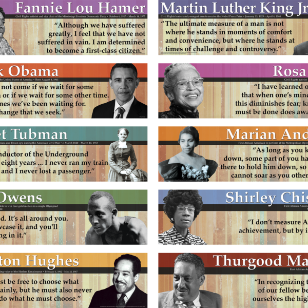Notable Black Americans Mini Bulletin Board