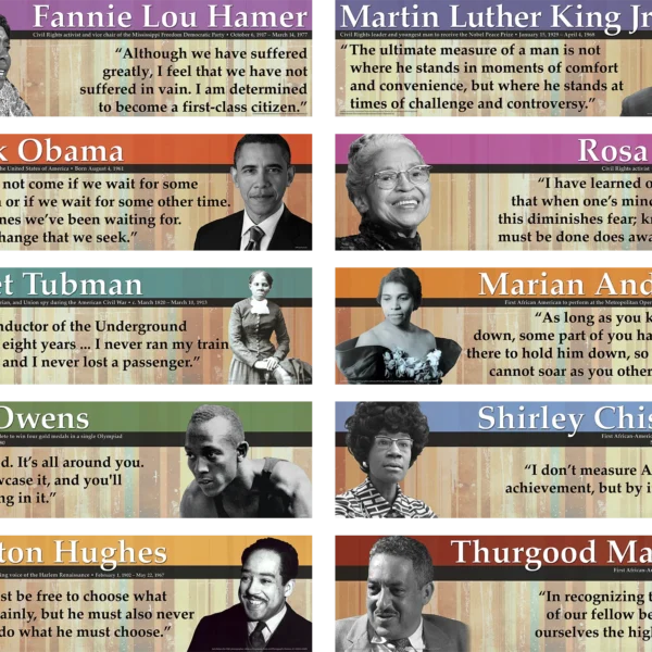 Notable Black Americans Mini Bulletin Board