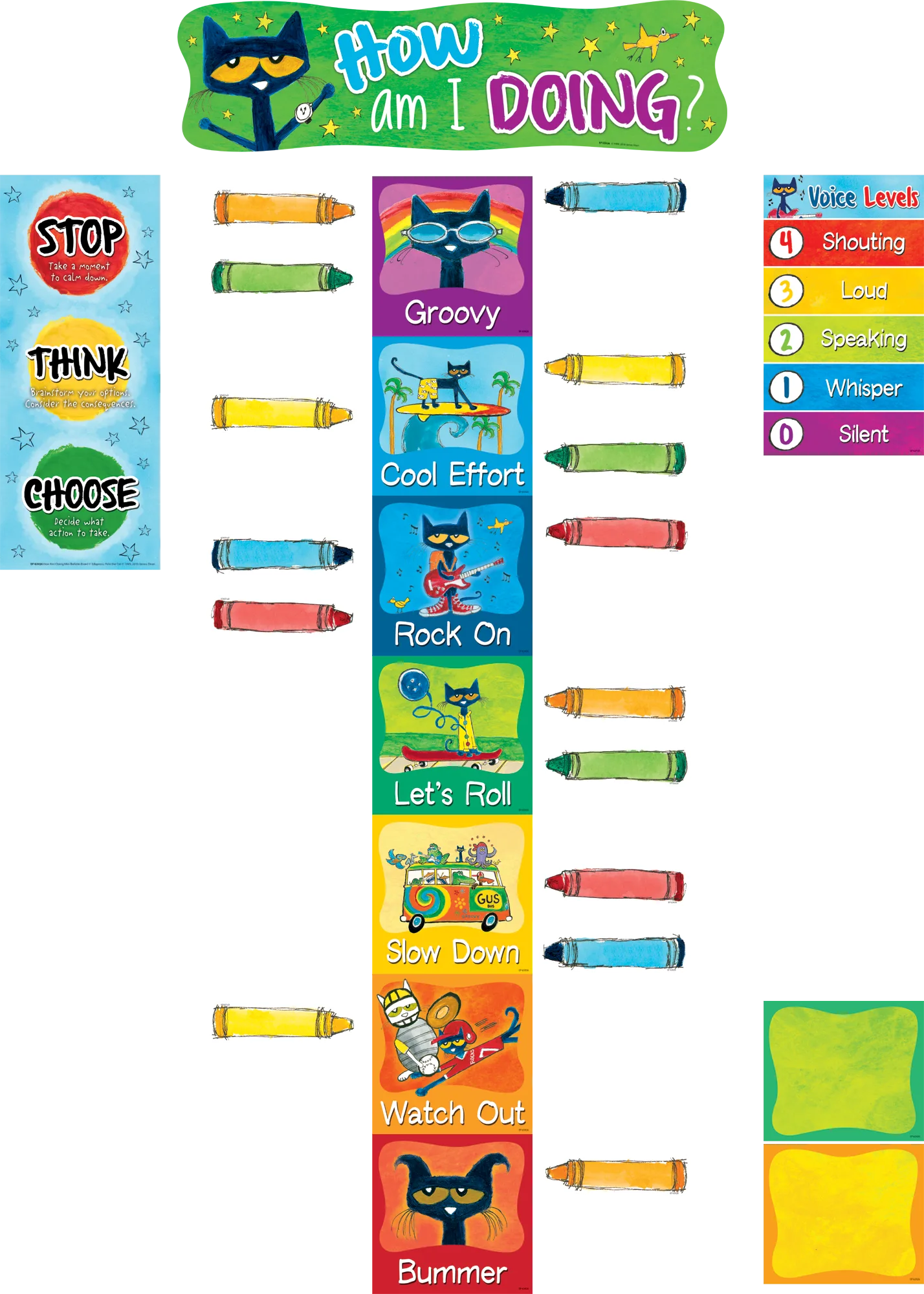 Pete the Cat How Am I Doing? Mini Bulletin Boar
