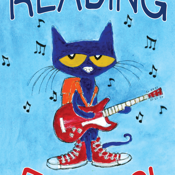 Pete the Cat Reading Rocks Positive Poste