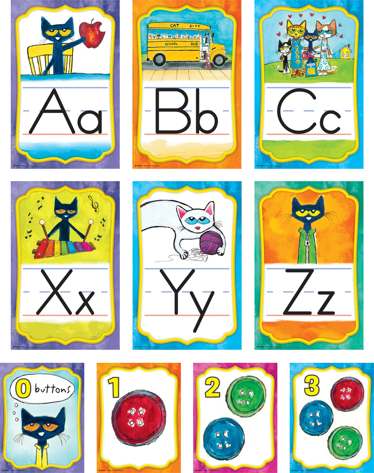 Pete the Cat Alphabet Bulletin Boar
