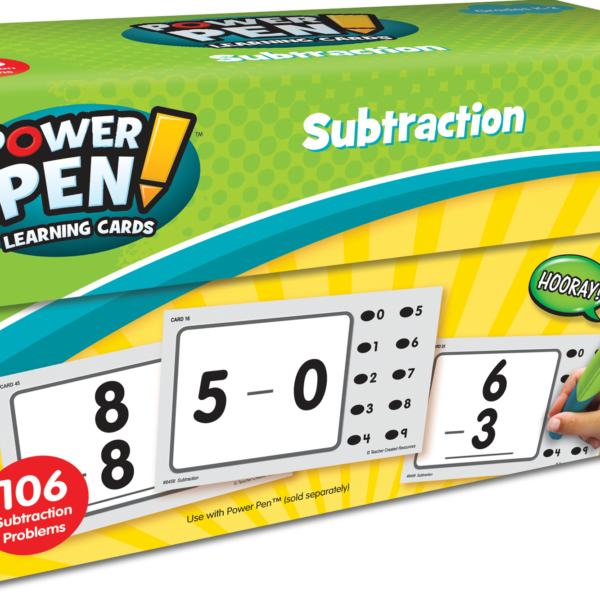 Power Pen Learning Cards: Subtractio