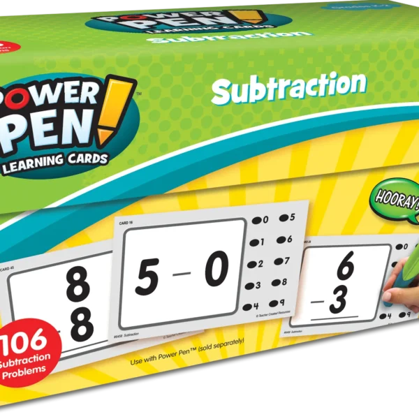 Power Pen Learning Cards: Subtractio