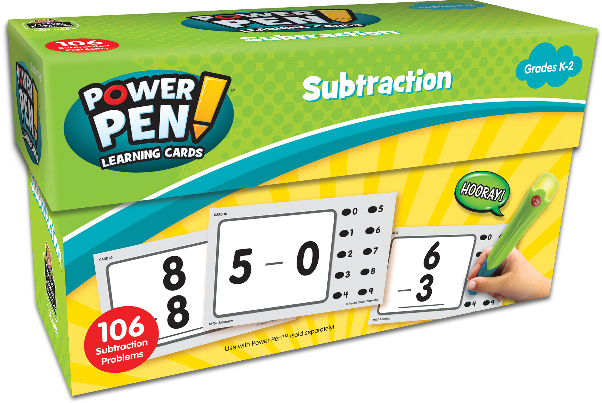 Power Pen Learning Cards: Subtractio