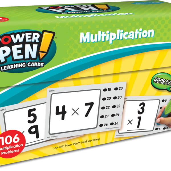 Power Pen Learning Cards: Multiplicatio
