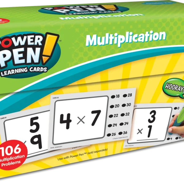 Power Pen Learning Cards: Multiplicatio
