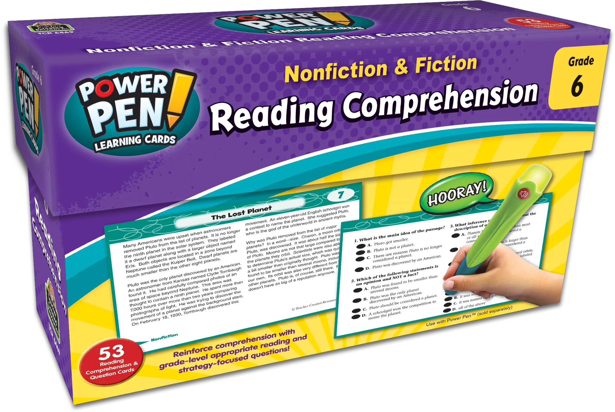 Power Pen Learning Cards: Nonfiction & Fiction Reading Comprehension (Gr. 6)