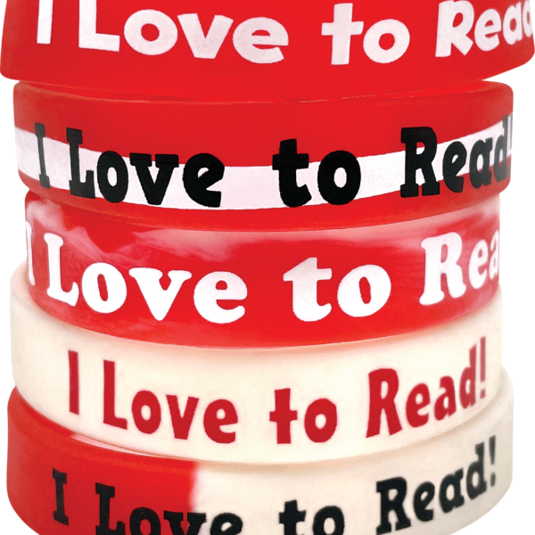 Fancy I Love to Read Wristbands