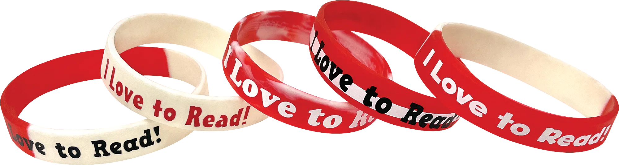 Fancy I Love to Read Wristbands - Image 2