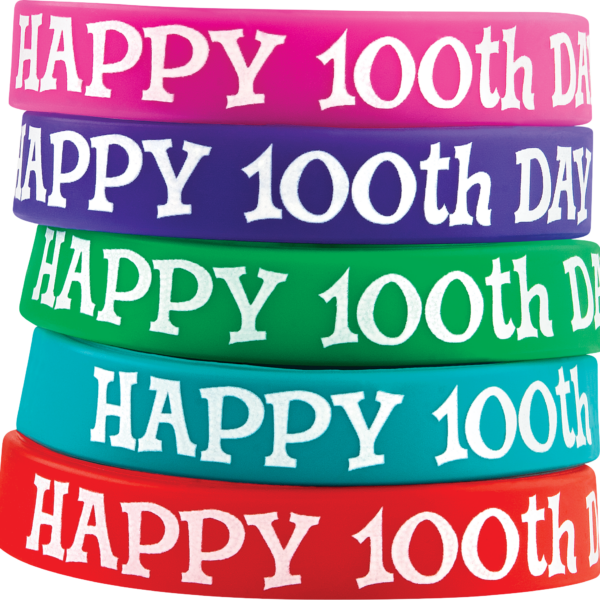 Happy 100th Day Wristbands