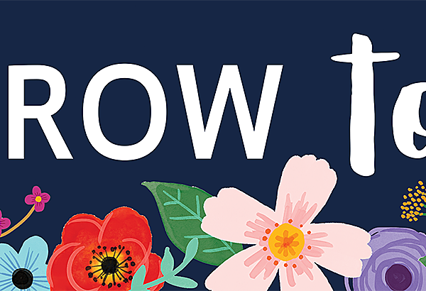 Wildflowers Let's Grow Together Bann