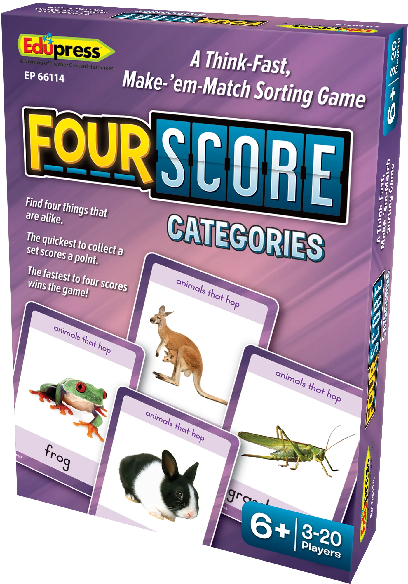 Four Score Card Game: Categories